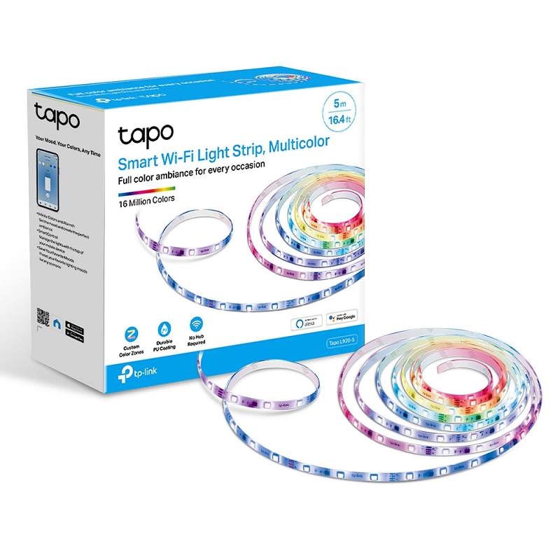 TP-Link Tapo L920-5 Smart Wi-Fi Light Strip, Multicolour